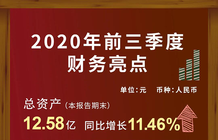 龙8唯一官网第三季度财务收入